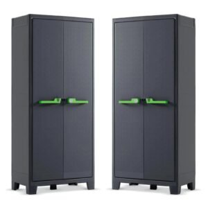 2 x Keter Moby High Storage Cabinets